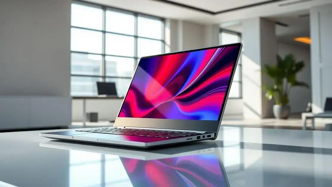 Display performance and features Display performance and features